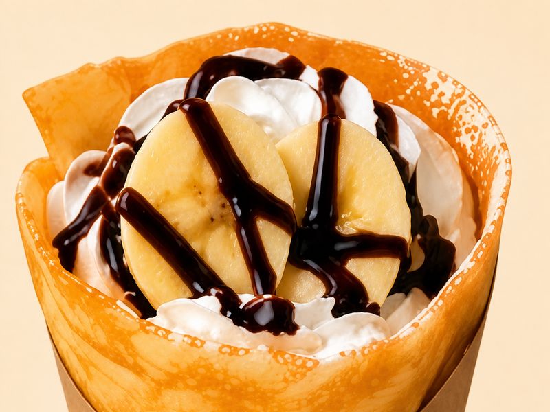 バナナチョコのミニクレープ
